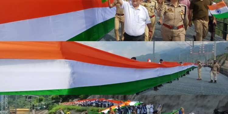 District Administration Reasi organizes Tiranga Rally on World’s Highest Railway Bridge