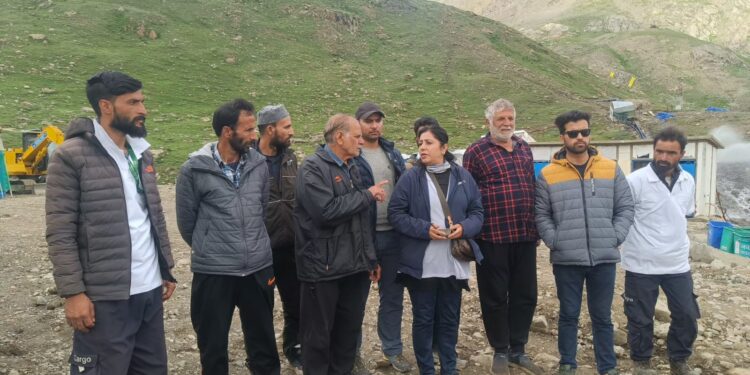 SANJY-2024: DG Rural Sanitation J&K Reviews Sanitation Facilities at Poshpathri, Panjtarni, MG Top