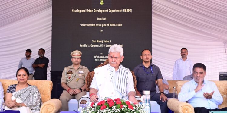 Lt Governor Inaugurates and lays foundation stone of various development projects 