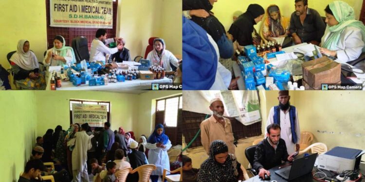 District Health Society Ramban organizes Mega Healthcare Camp at Panchayat Ghar Upper Mahoo