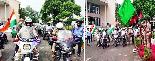 Traffic Police organises Tiranga Rally in Jammu City