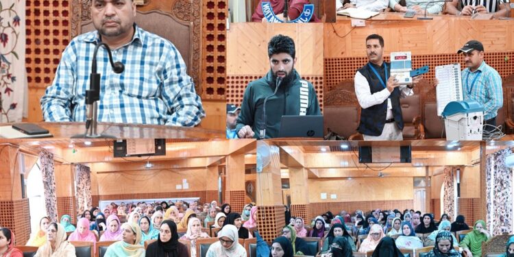 Assembly Elections- 2024 Training programme for Women polling staff organised at Shopian