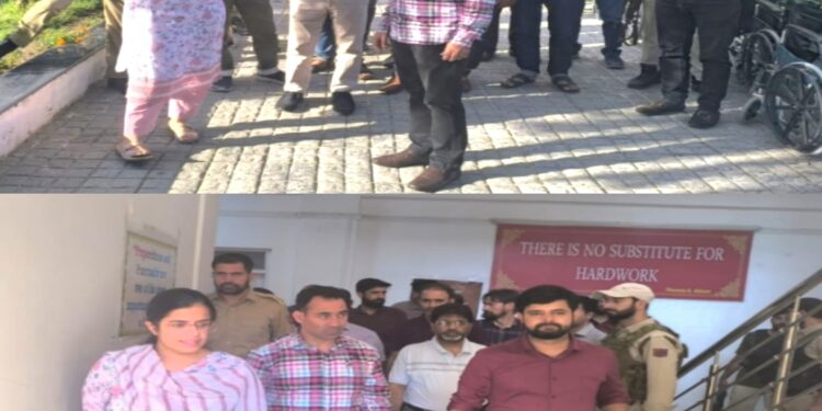 Assembly Election-2024 DEO Kupwara inspects Polling stations, Strong room & Control Room in Lolab constituency