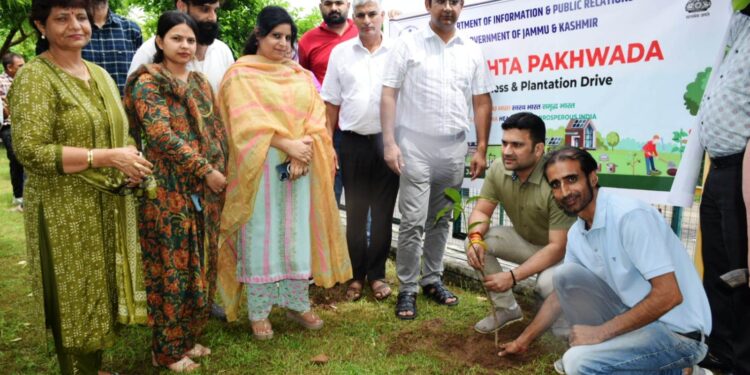 DIPR Jammu organises plantation drive under Swachhata Pakhwada