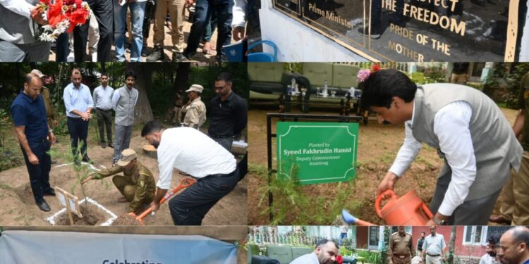 Swachhata Pakhwada Campaign: Plantation drives held at Anantnag