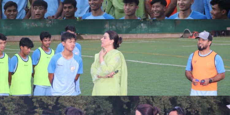 Secretary, Sports Council visits U-17 National Football Team Camp at Srinagar.