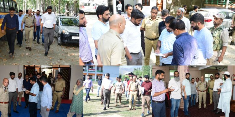 Assembly Elections-: 2024 DEO Ganderbal inspects Polling stations, DCRC & District Control Room