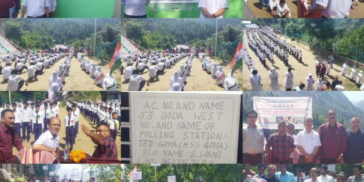 Assembly Elections- 2024 SVEEP rally taken out at Marmat- Doda