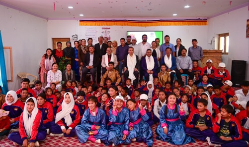 Justice Tashi Rabstan visits only Govt Inclusive School at Chuchot Yokma, Leh