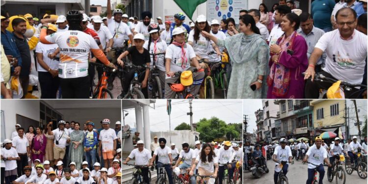 Assembly Elections-2024 DEO flags off cyclethon rally to promote voter awareness under SVEEP in Udhampur