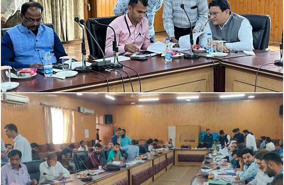 Assembly Elections-2024 3rd Inspection of Exp. Registers conducted for Contesting Candidates of all ACs of Baramulla District