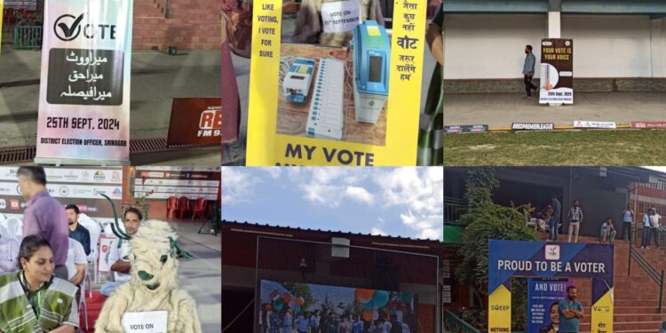 Assembly Elections-2024 SVEEP Awareness Campaign Launched at Red Premier League inaugural Ceremony in DPS Srinagar