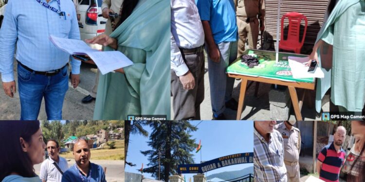 Expenditure Observer conducted surprised checks of FSTs, SSTs of Karnah, Trehgam, Kupwara ACs