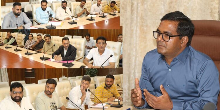 General Observer for Habbakadal and Lal Chowk ACs interacts with representatives of Political Parties, Candidates