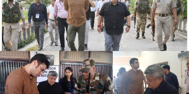 General Observer for AC-57 and AC-58 inspect strong room in Reasi