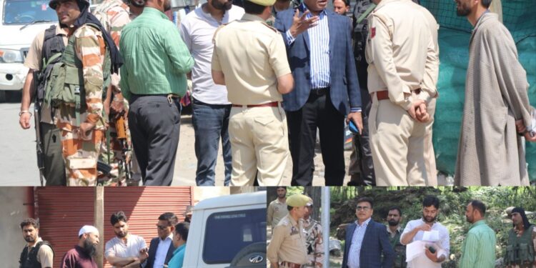 Assembly Elections- 2024 Expenditure Observer Shopian visits VSTs sites & police nakas