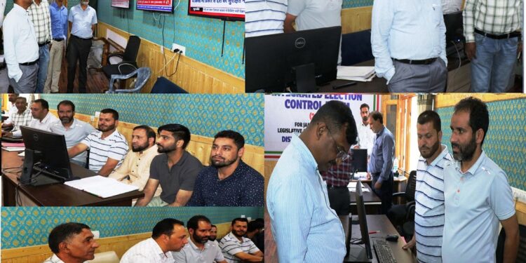  Assembly Elections-2024 Police Observer Srinagar visits MCMC, ICR, reviews functioning