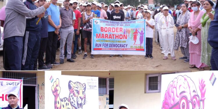 Assembly Elections-2024 Border Marathon ignites democratic spirit in Hiranagar
