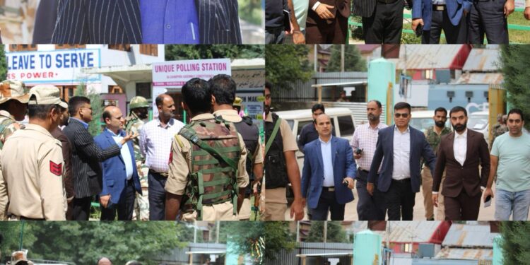 Assembly Elections-2024 Expenditure Observer visits Polling Stations across 36 Zainapora and 37 Shopian Assembly segments