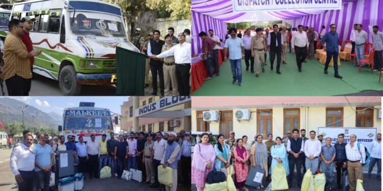 Assembly Elections-2024 DEO Ramban flags off Polling Parties; Observers monitor Material Distribution