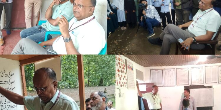 Assembly Elections-2024 General Observer for Tral AC reviews MCC Implementation, engages with Public & Schools Children