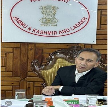 Justice Tashi Rabstan holds meeting with Judges for National Lok Adalat on September 14