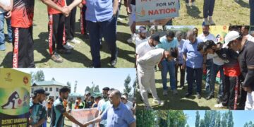 Assembly Elections- 2024: SVEEP: Bandipora Tennis Ball Cricket Championship commences to promote Voter Awareness
