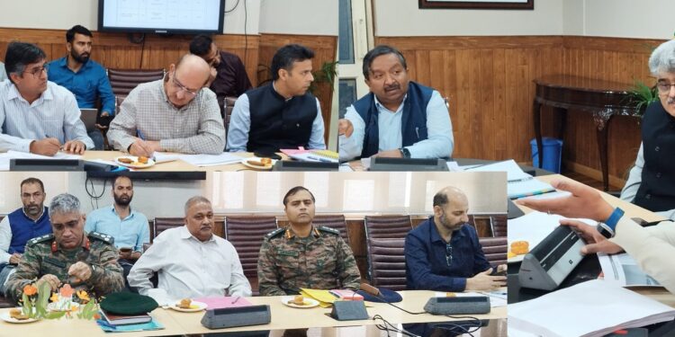 CS reviews progress on construction of national highways across J&K