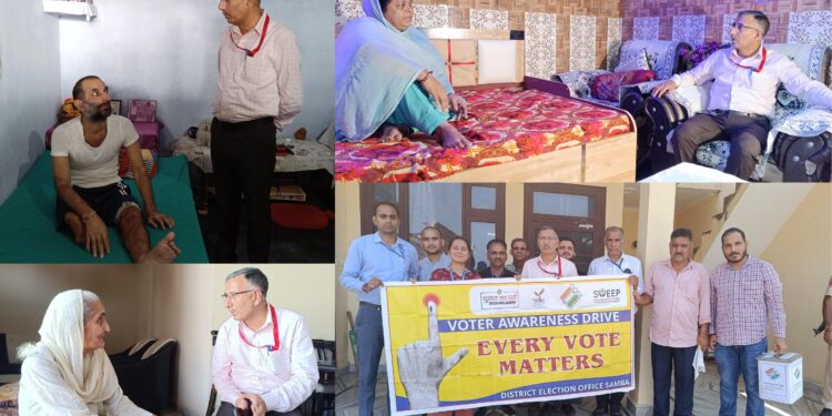 Two-Day Home Voting for Senior Citizens, Specially-abled persons begins in Samba