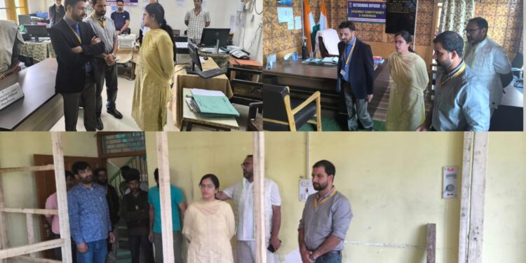 Assembly Elections- 2024 DEO Kupwara inspects RO Office, ARO Office at Handwara