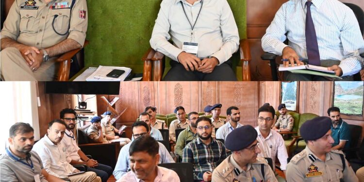 Assembly Elections-2024 Police Observer Shopian hold meeting with Zonal, Sectoral Magistrates, Police Officers