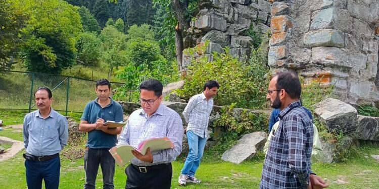 Sidha inspects progress of ongoing works being executed by AAM Deptt