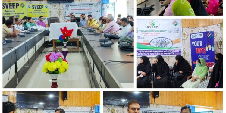 Voters Awareness Programme under SVEEP held at Townhall Dooru