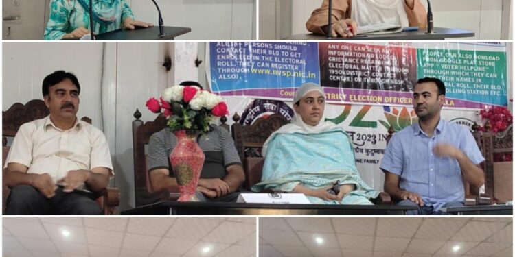 Vibrant Debate & Quiz Competition held under SVEEP at Degree College Pattan
