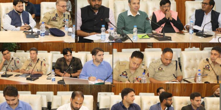 Assembly Elections-2024 DEO Srinagar chairs meeting with ROs, Zonal SPs to reviews preparations for smooth conduct of Assembly Elections in District