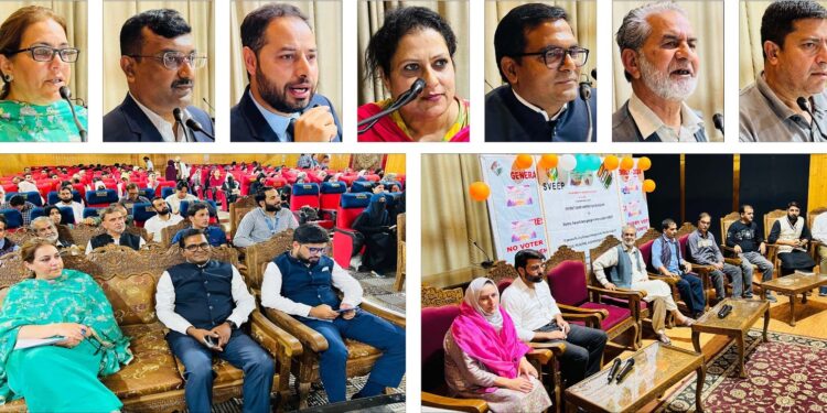 Assembly Elections-2024 Mega Mushaira under SVEEP held at GCOE Srinagar