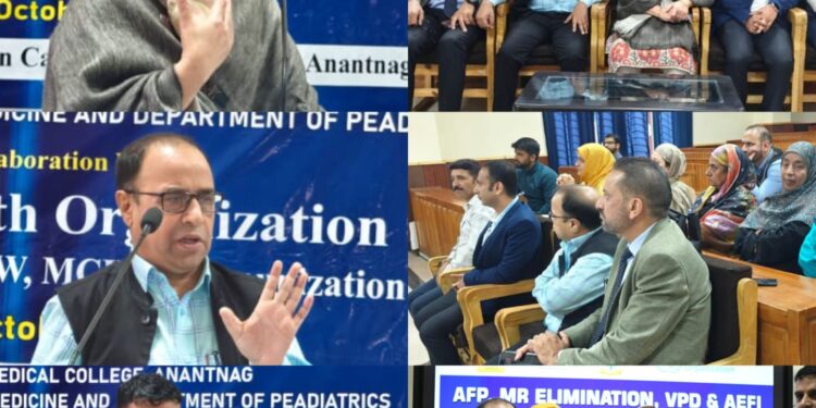 Workshop on AFP, MR Elimination, VPD Surveillance & AEFI held at GMC Anantnag