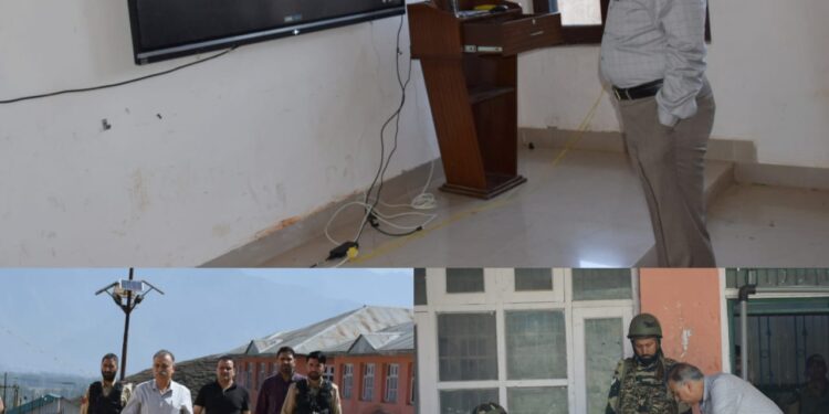 Assembly Elections-2024 DEO Bandipora visits Counting Centre, inspects Strong Room