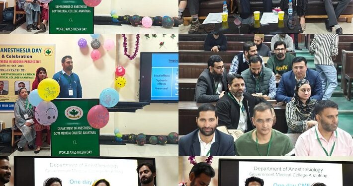 GMC Anantnag organizes CME to commemorate ‘World Anesthesia Day’