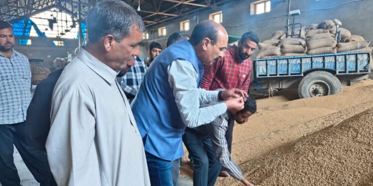 Director Agriculture visits Seed Processing Plant Malangpora Padgampora