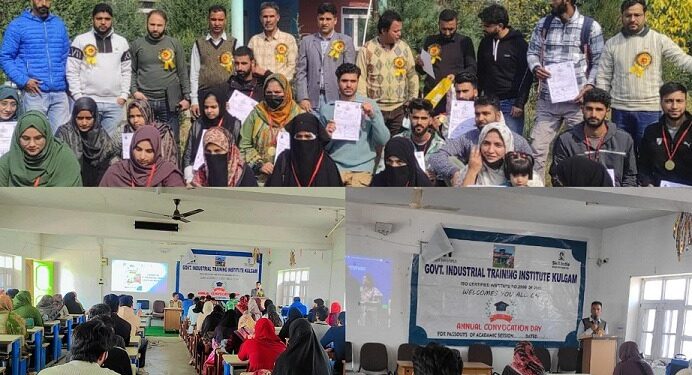 Industrial Training Institute Kulgam Organised Convocation Ceremony