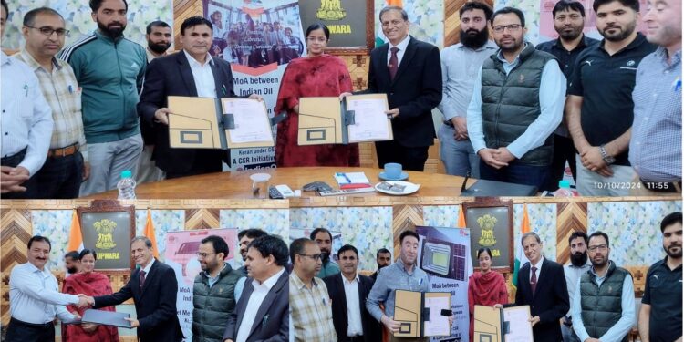 Under CSR, Keran block gets Solar Lights, School Bus, Life Saving Ambulance