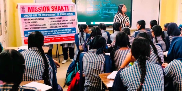 Mission Shakti SWD organises informative awareness sessions in government educational institutions