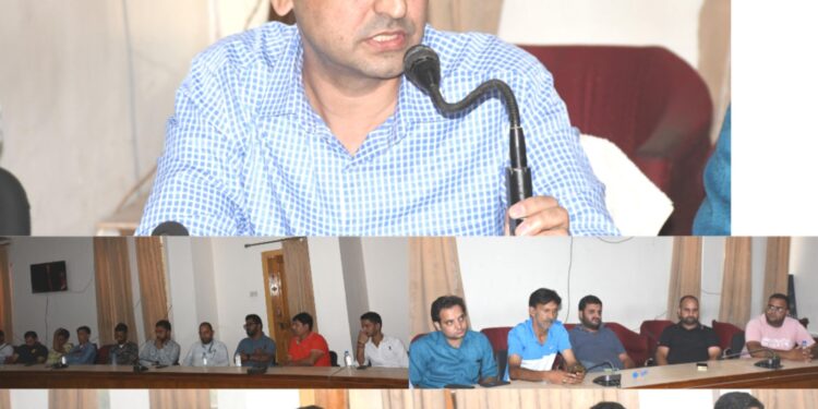 Assembly Election-2024 Nodal Officer MCMC Rajouri chairs meeting with Media Persons to discuss Setup of Media Centre for Vote Counting