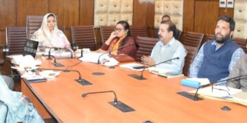 Sakeena Masood chairs maiden review meeting of HED