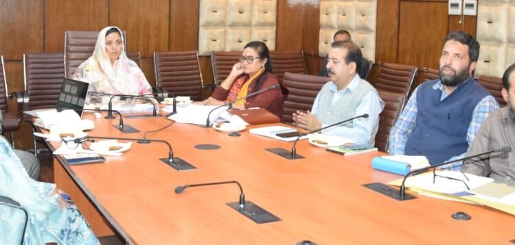 Sakeena Masood chairs maiden review meeting of HED