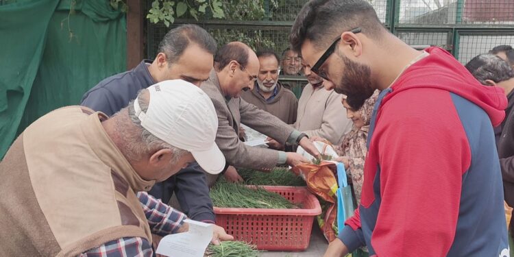 Director Agriculture kick-starts Onion Seedlings distribution at Hi-Tech Poly Houses Kitchen Garden Srinagar