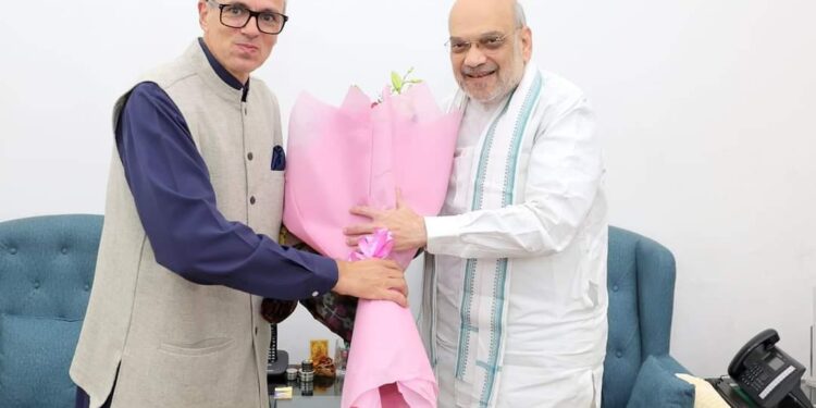 Omar Abdullah meets Home Minister Amit Shah in New Delhi, NC says many crucial matters discussed