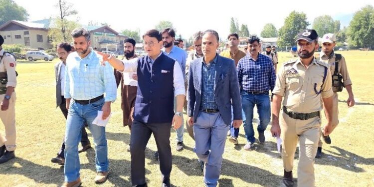 Assembly Elections-2024 DEO B’la reviews arrangements at Counting Center established in Sports Stadium B’la