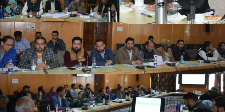 MLA Pampore holds Interactive meeting with Sectoral Officers